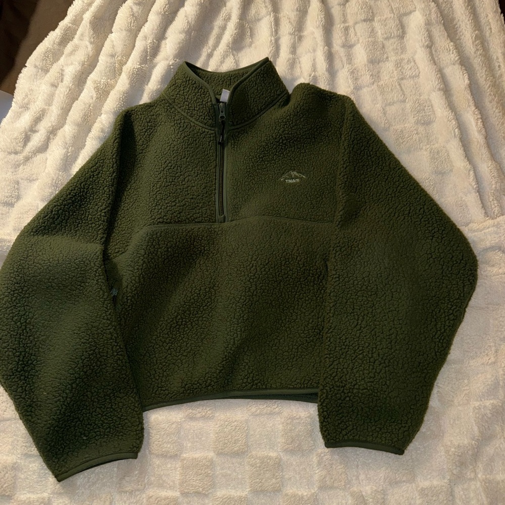 Aritzia Polartec Thermal Pro 1/2 Zip Fleece Sweater Green size XL